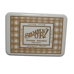 Stampin Up Creamy Caramel Ink Pad Non Toxic Water Based Acid Free Stamp Pad